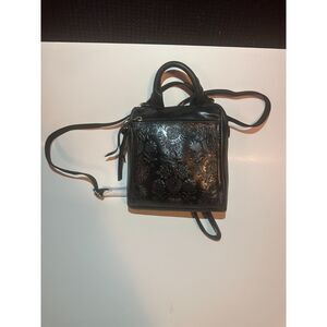 NWT The Sak Loyola Convertible Mini Leather Backpack Black Designed